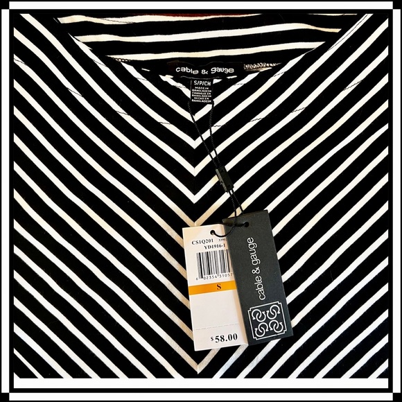 Cable & Gauge Striped Top (NWT) - Picture 5 of 6